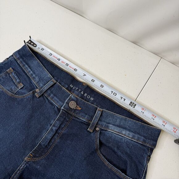 Mott And Bow Women Slim Straight Ridge Jeans 29x30(Fits30X30.5) Stretch Normcore - Picture 5 of 10